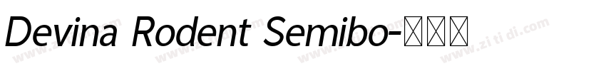 Devina Rodent Semibo字体转换